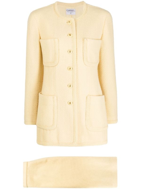 Chanel Pre-owned 1990s Three-Piece Skirt Suit - Neutrals