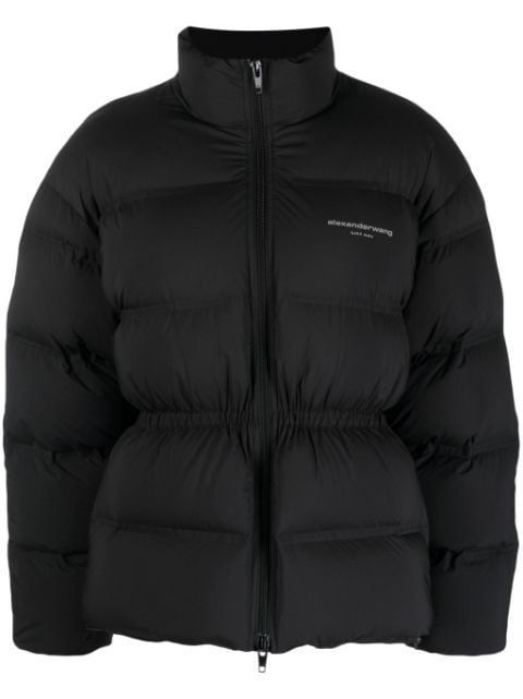 Alexander Wang reflective-logo jacquard puffer jacket