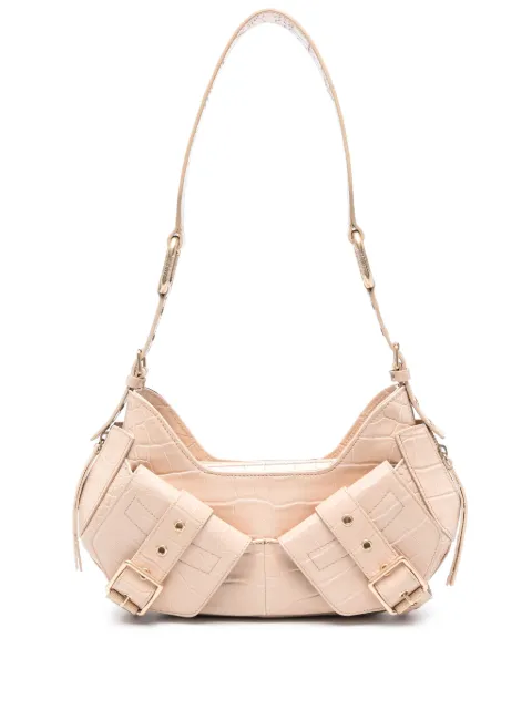 BIASIA Y2K crocodile-embossed leather bag