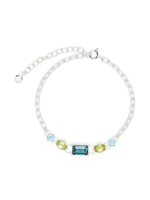 Dinny Hall pulsera en plata de ley con gema