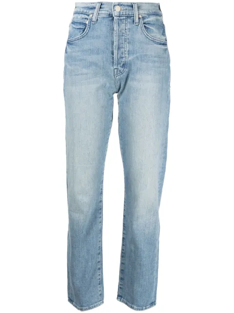 MOTHER jeans rectos con tiro alto