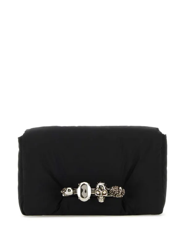 ショルダーバッグ ALEXANDER MCQUEEN BLACK NYLON THE PUFFY KNUCKLE BELT BAG Alexander McQueen The Puffy Knuckle Belt Bag | Black | FARFETCH