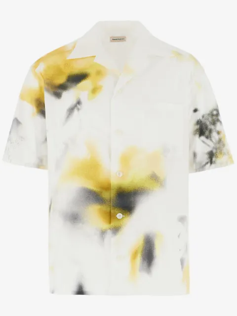 Alexander McQueen camisa con estampado tie-dye