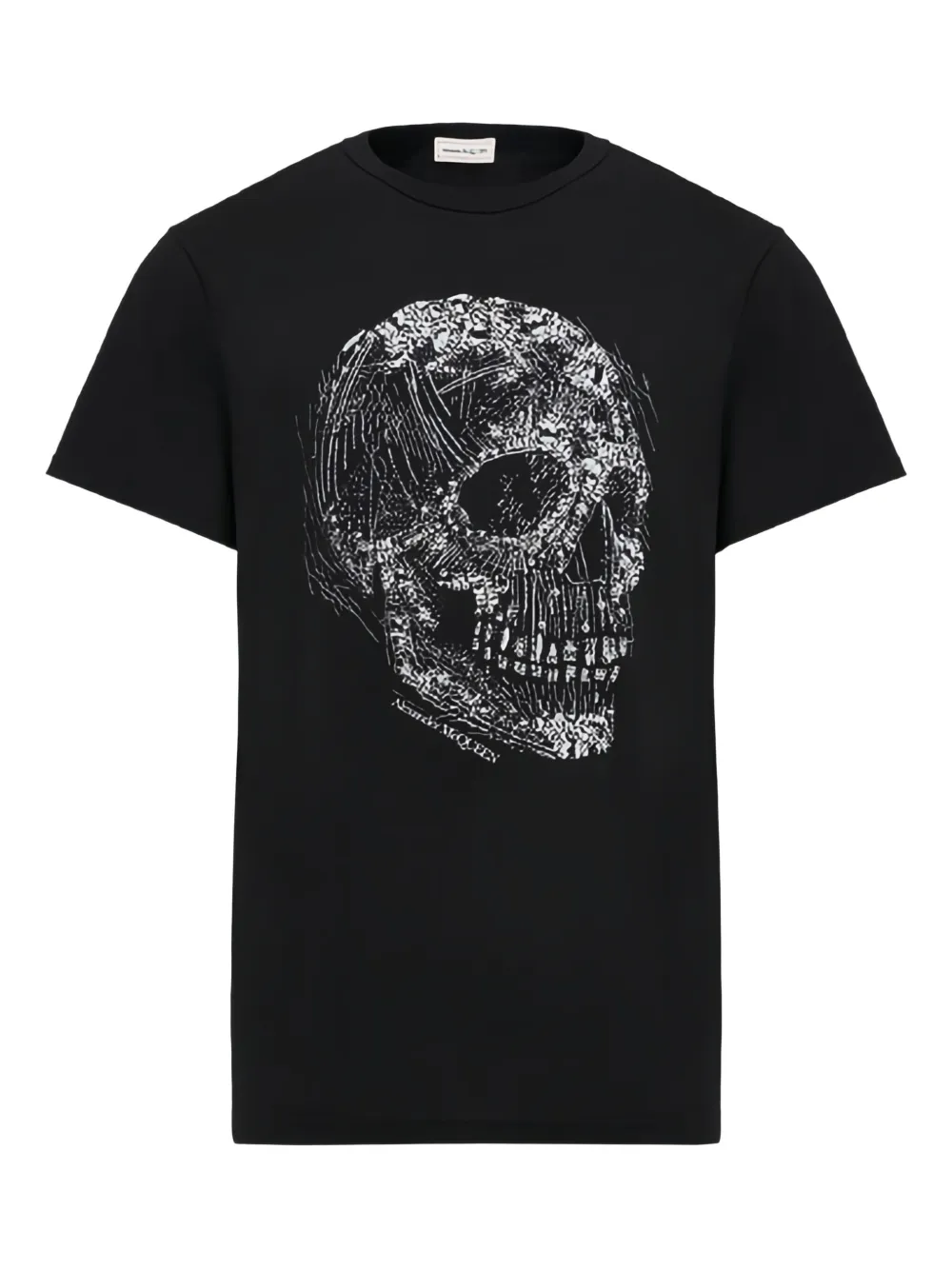 Alexander McQueen Crystal Skull Tシャツ - ブラック Alexander McQueen Crystal Skull Tシャツ - ブラック
