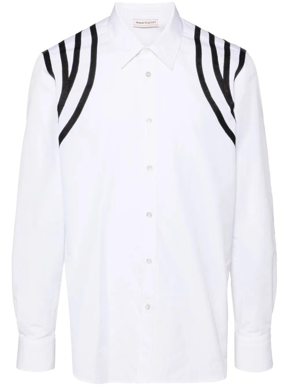 Alexander McQueen camisa Harness Tape | blanco | Image 1