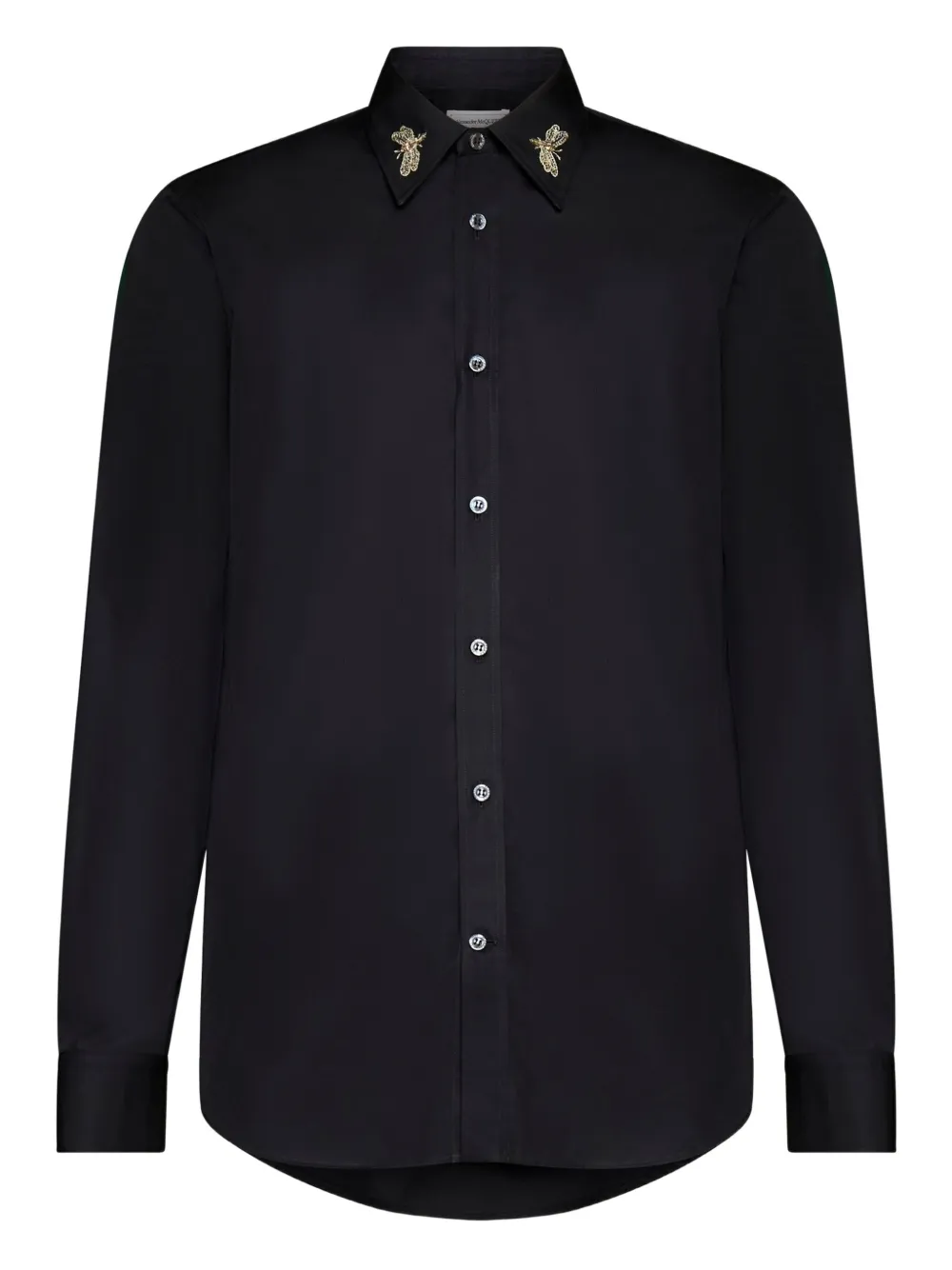 Alexander McQueen camisa libélula bordada | negro | Image 1