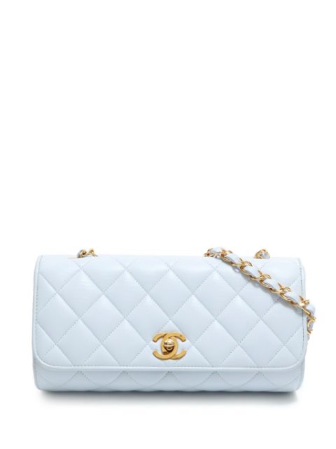 HOT SALE CHANEL 1995 CC diamond-quilted Flap shoulder bag Women