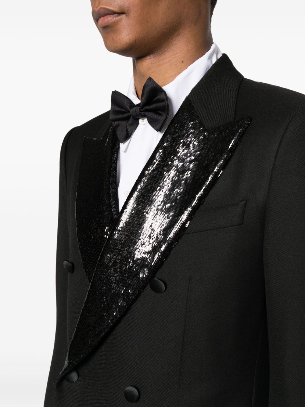 Dolce & Gabbana Blazer met dubbele rij knopen Zwart