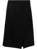 Stella McCartney front-split felted A-line skirt - Black