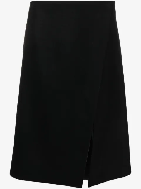 Stella McCartney falda acampanada con abertura en la parte delantera