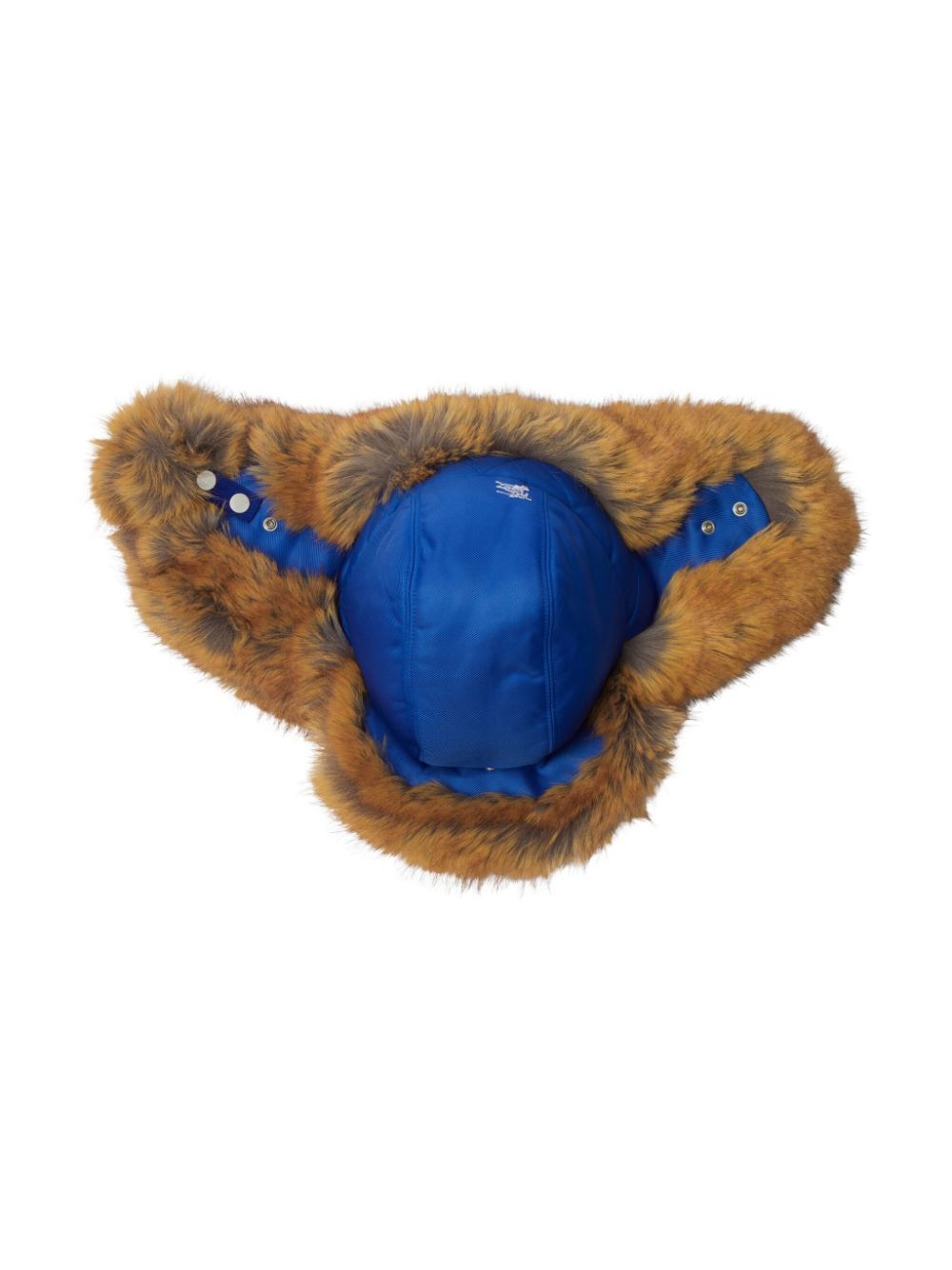 Shop Burberry Ear-flaps Trapper Hat In Blue