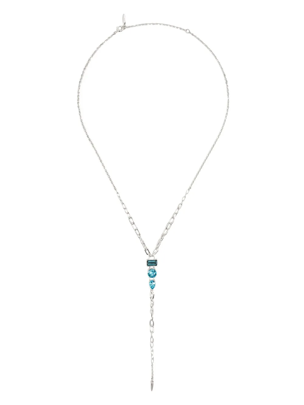 Shop Dinny Hall Gemset Lariat-chain Silver Necklace