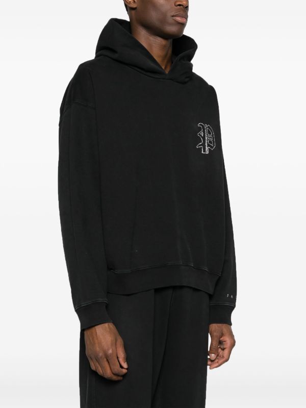 Paura logo-embellished Cotton Jersey Hoodie - Farfetch