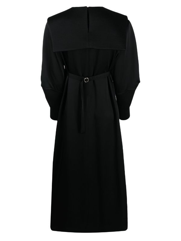 Jil Sander long-sleeve Belted Midi Dress - Farfetch