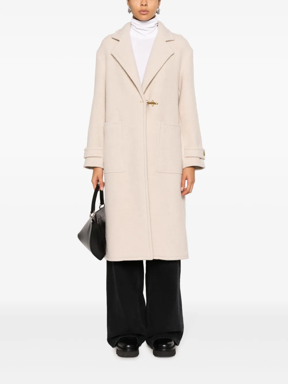 Fay Jas met puntige revers - Beige