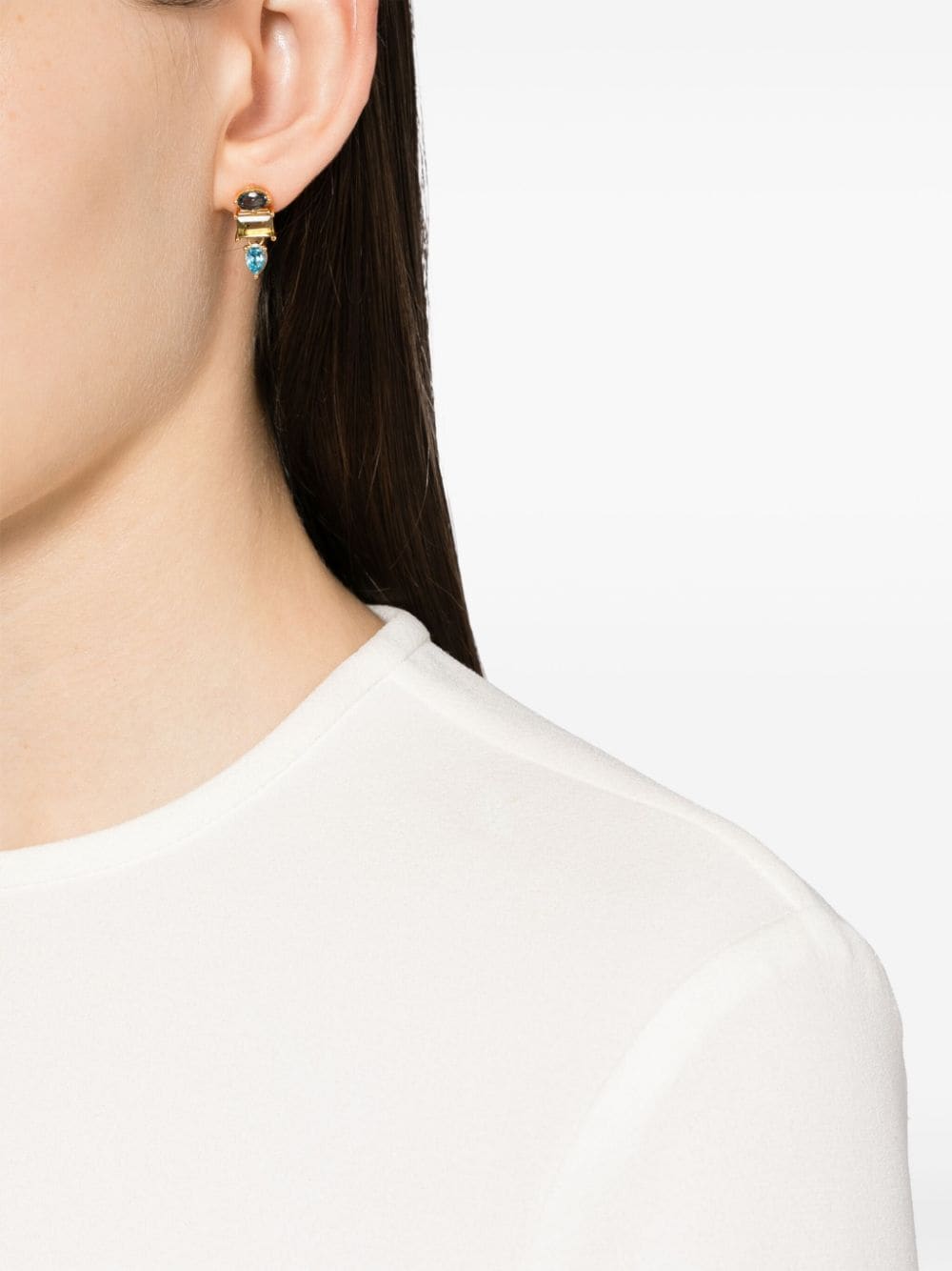 Shop Dinny Hall Gemset 22kt Gold-vermeil Earrings