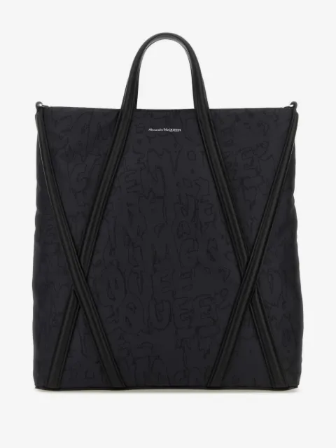 Alexander McQueen sac cabas à imprimé Harness Graffiti