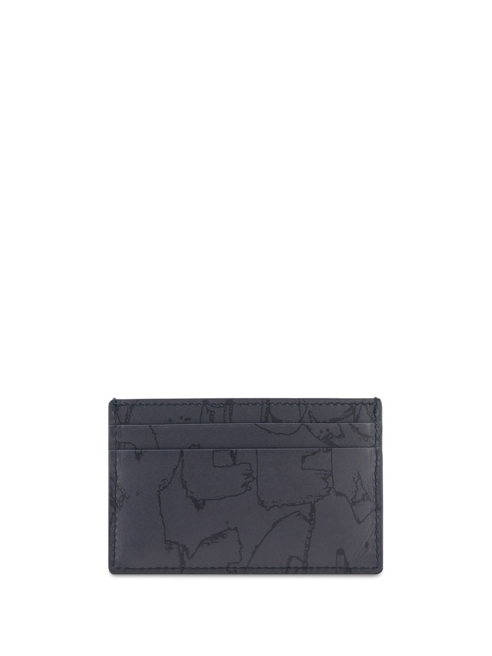 Alexander McQueen Graffiti leather card holder Men