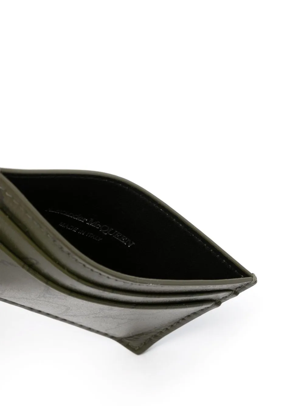 Alexander McQueen Graffiti Leather Card Holder - Farfetch 