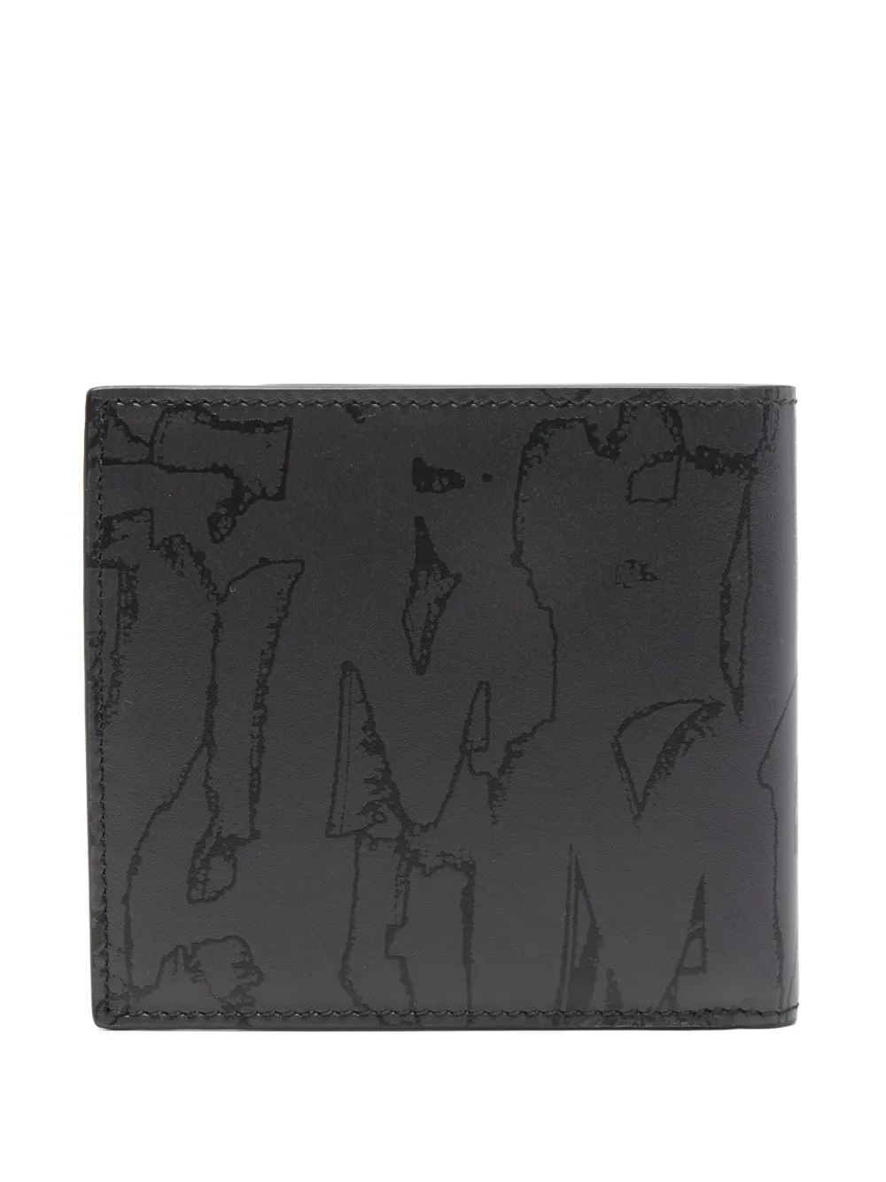 Alexander McQueen Graffiti bi fold Wallet Black FARFETCH