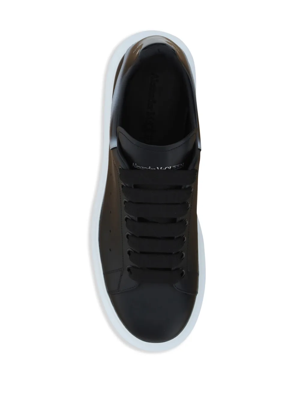 Alexander McQueen Oversized Leather Sneakers | Black | FARFETCH