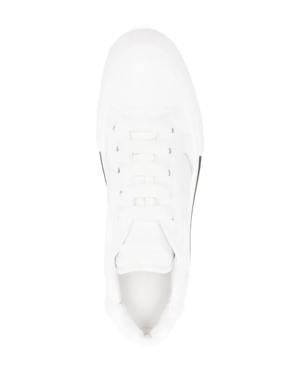 Alexander McQueen Skate Deck Plimsoll Leather Sneakers