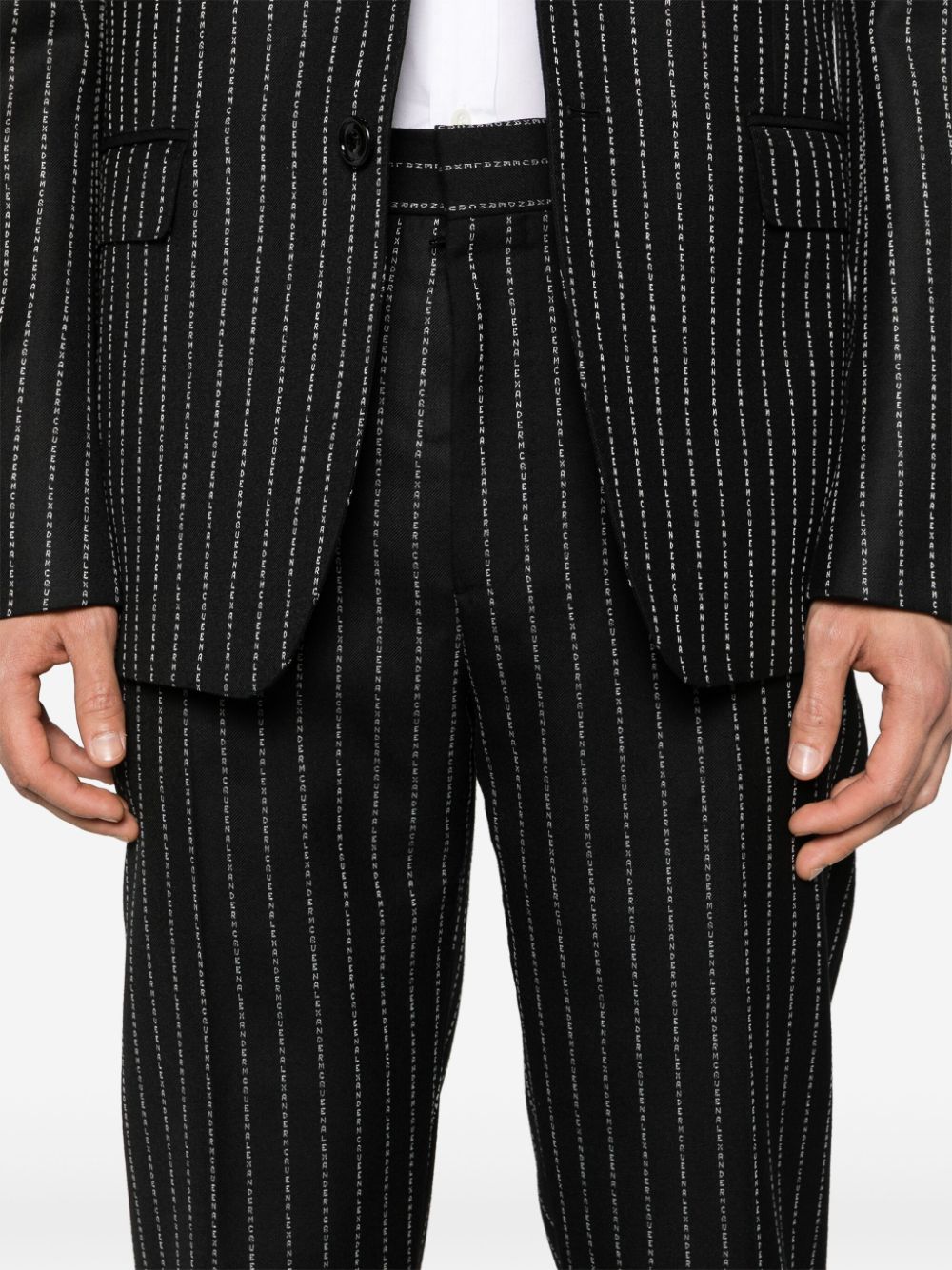 Alexander McQueen tailored cigarette trousers Men