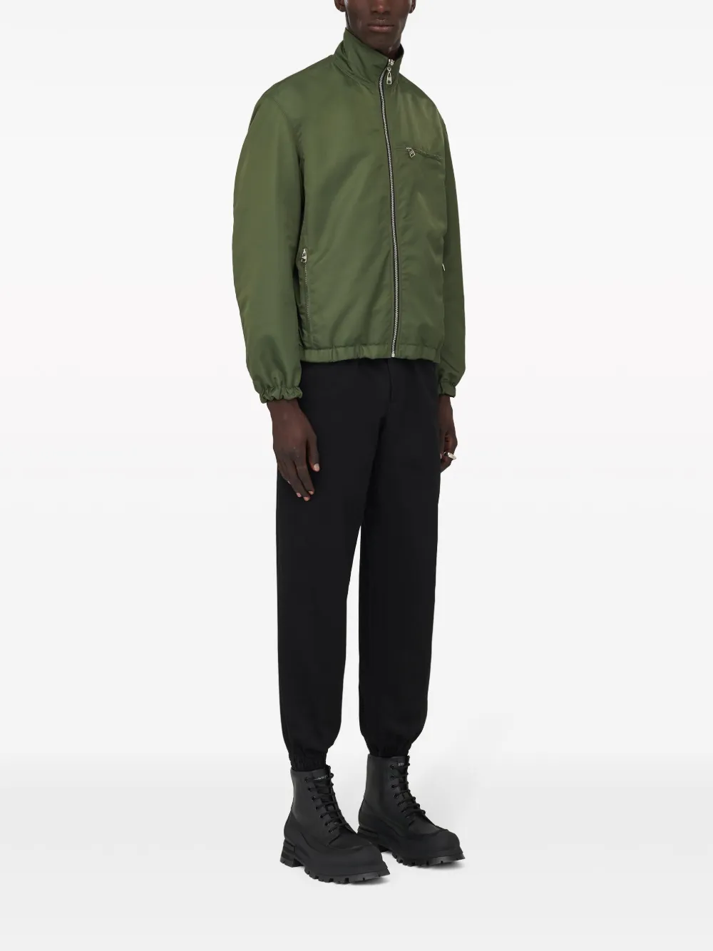 Alexander Mcqueen Reversible Zip-up Jacket For Men In Grün