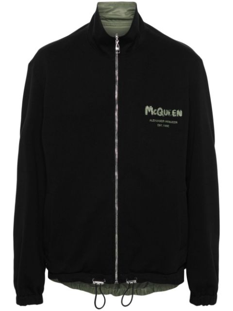 Alexander McQueen Graffiti reversible bomber jacket