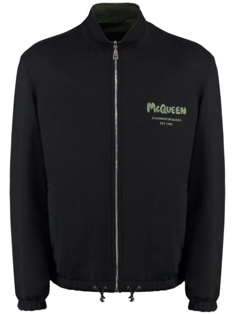 Alexander McQueen Graffiti reversible bomber jacket Men