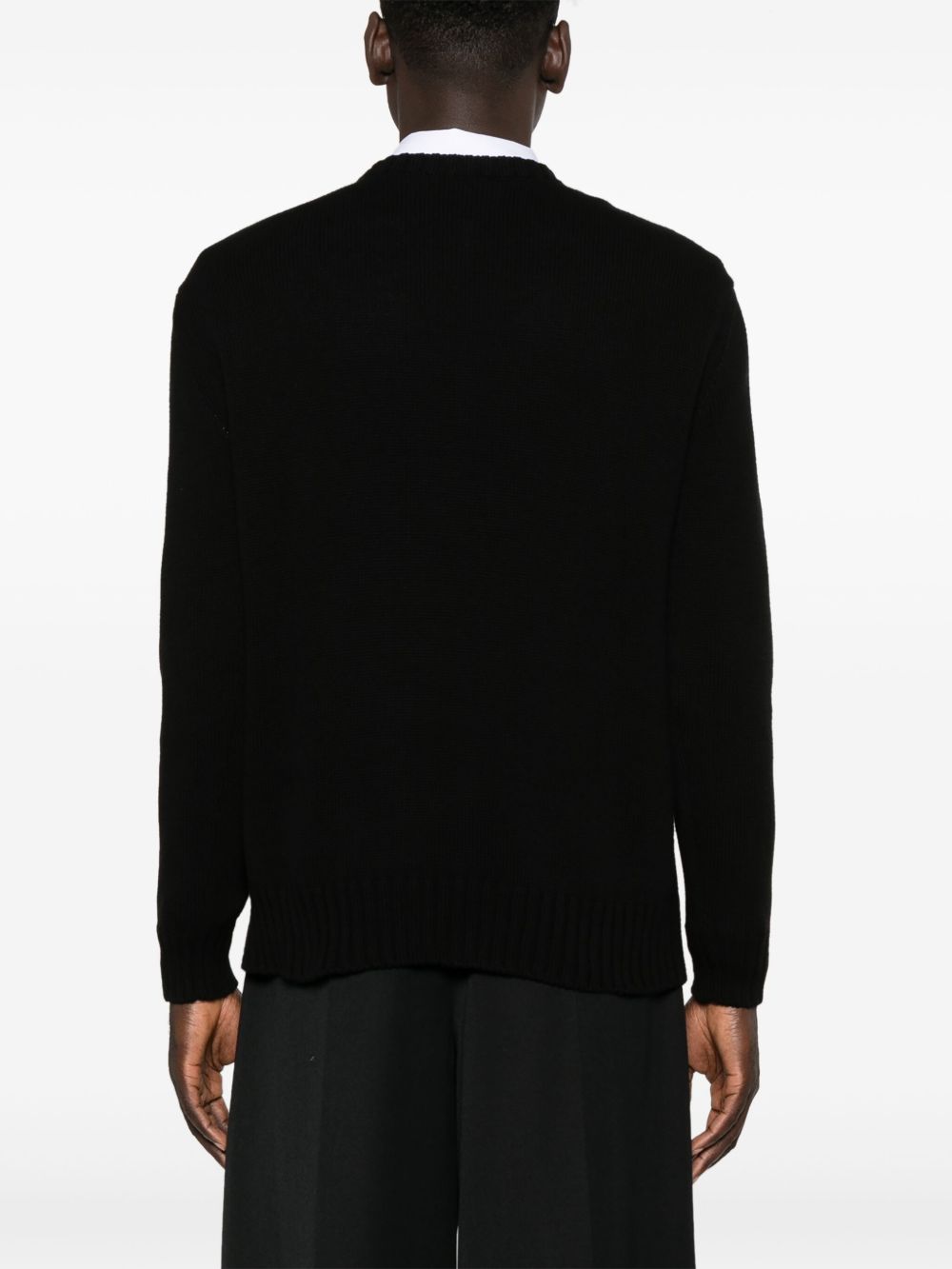 Alexander McQueen Seal logo-intarsia jumper Men