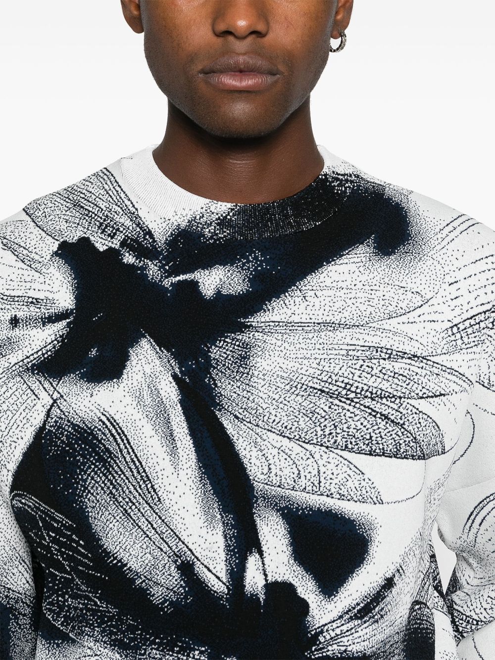 Alexander McQueen Dragonfly-print sweatshirt Men