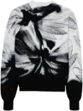 Alexander McQueen Dragonfly-print sweatshirt - Black