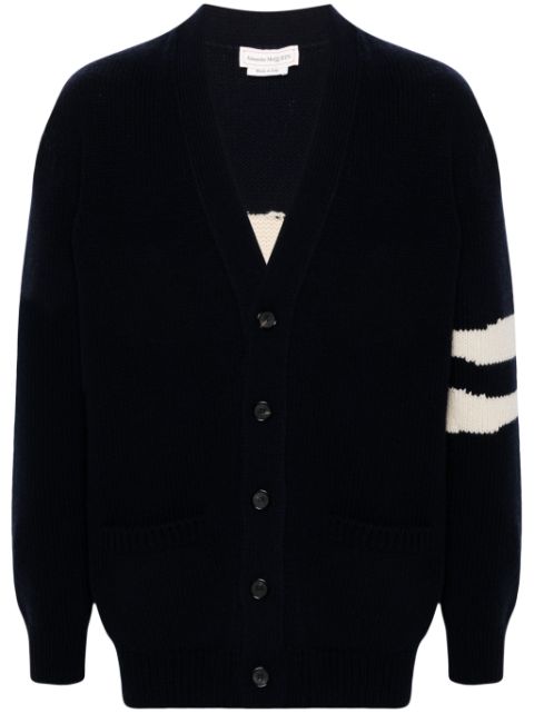 Alexander McQueen Skull intarsia-knit cardigan Men