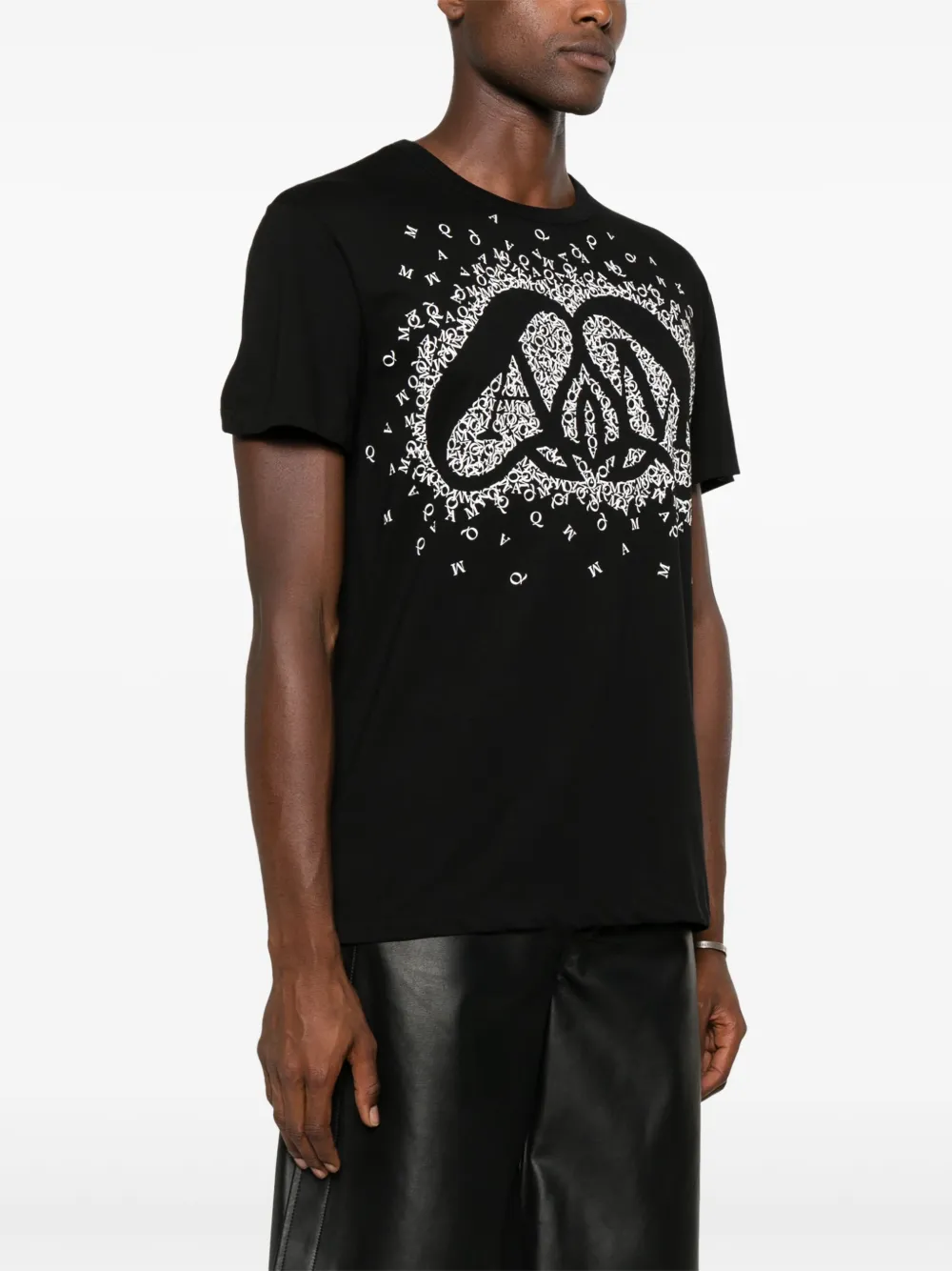 Alexander McQueen Exploded Charm T-shirt Zwart