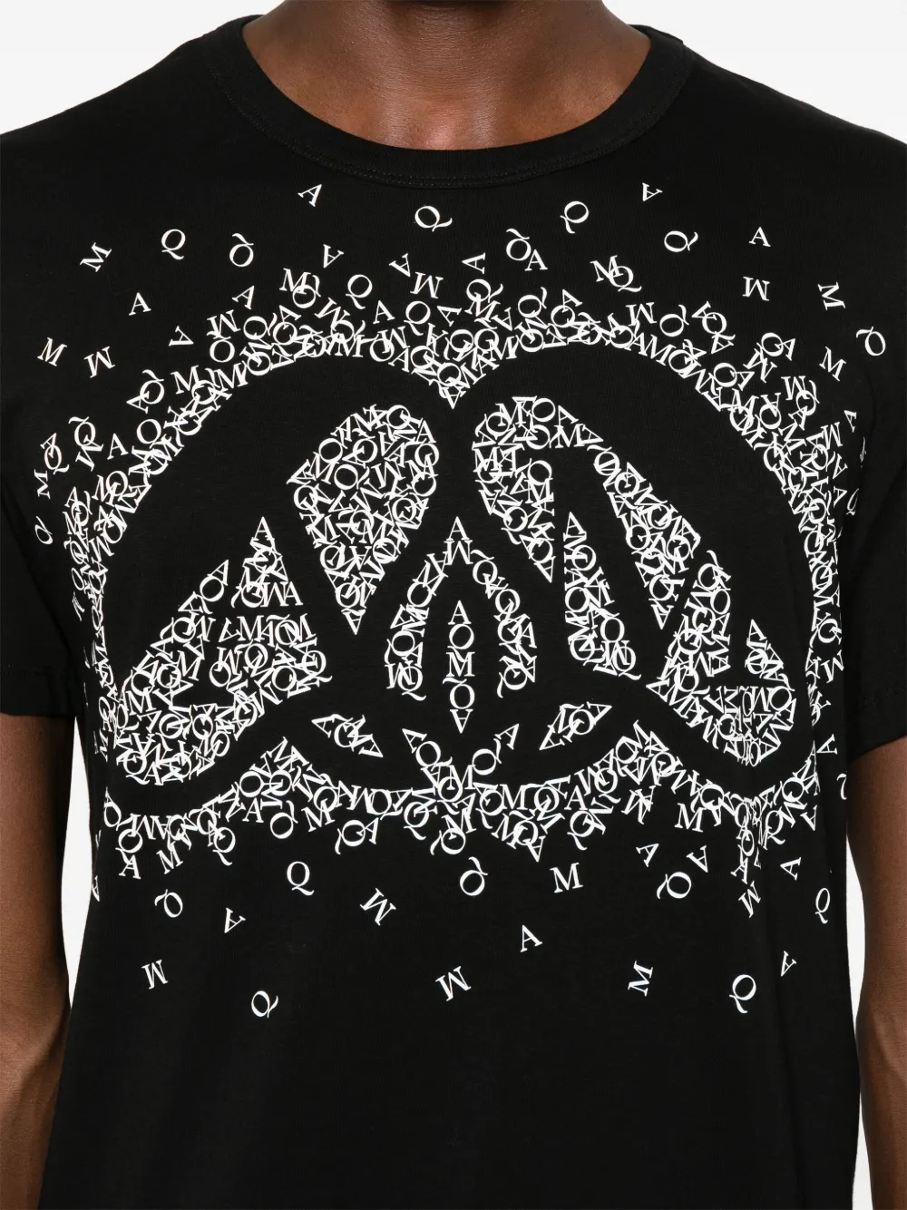 Alexander McQueen Exploded Charm T-shirt Zwart