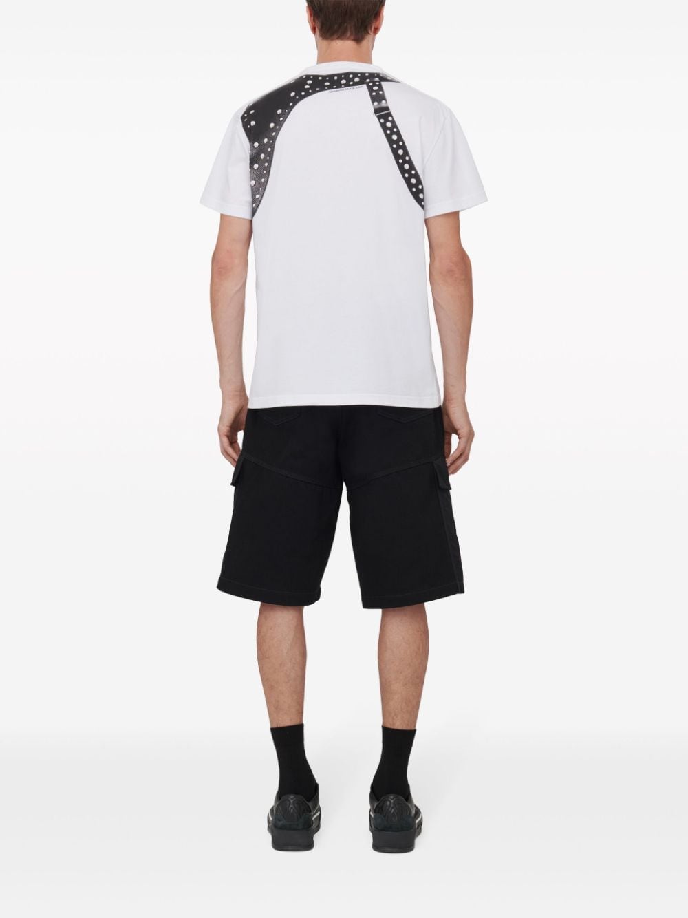 Shop Alexander Mcqueen Harness T-shirt In White