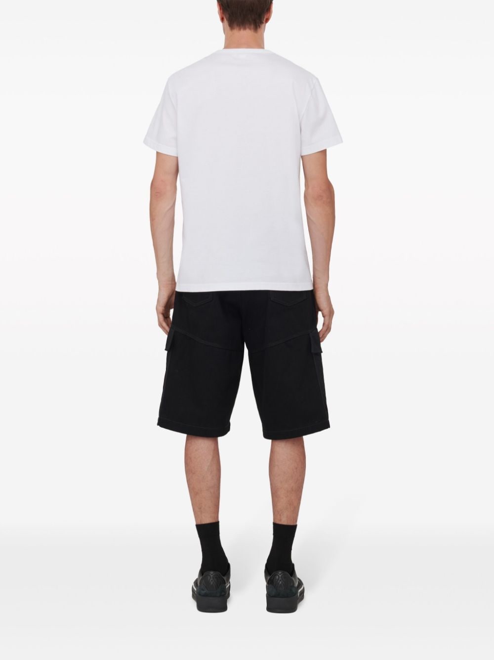 Shop Alexander Mcqueen Dragonfly-print Cotton T-shirt In White