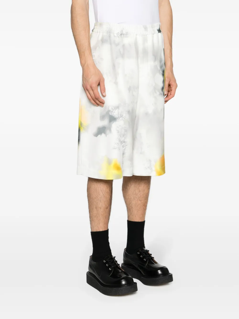 Alexander McQueen Shorts met bloemenprint Wit