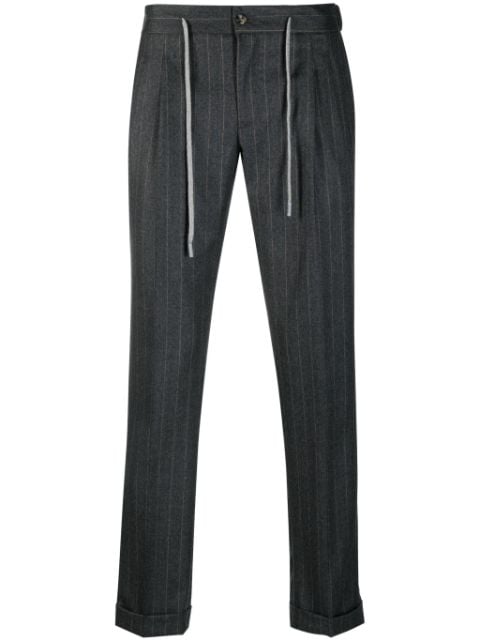 Barba pinstripe-pattern tailored trousers