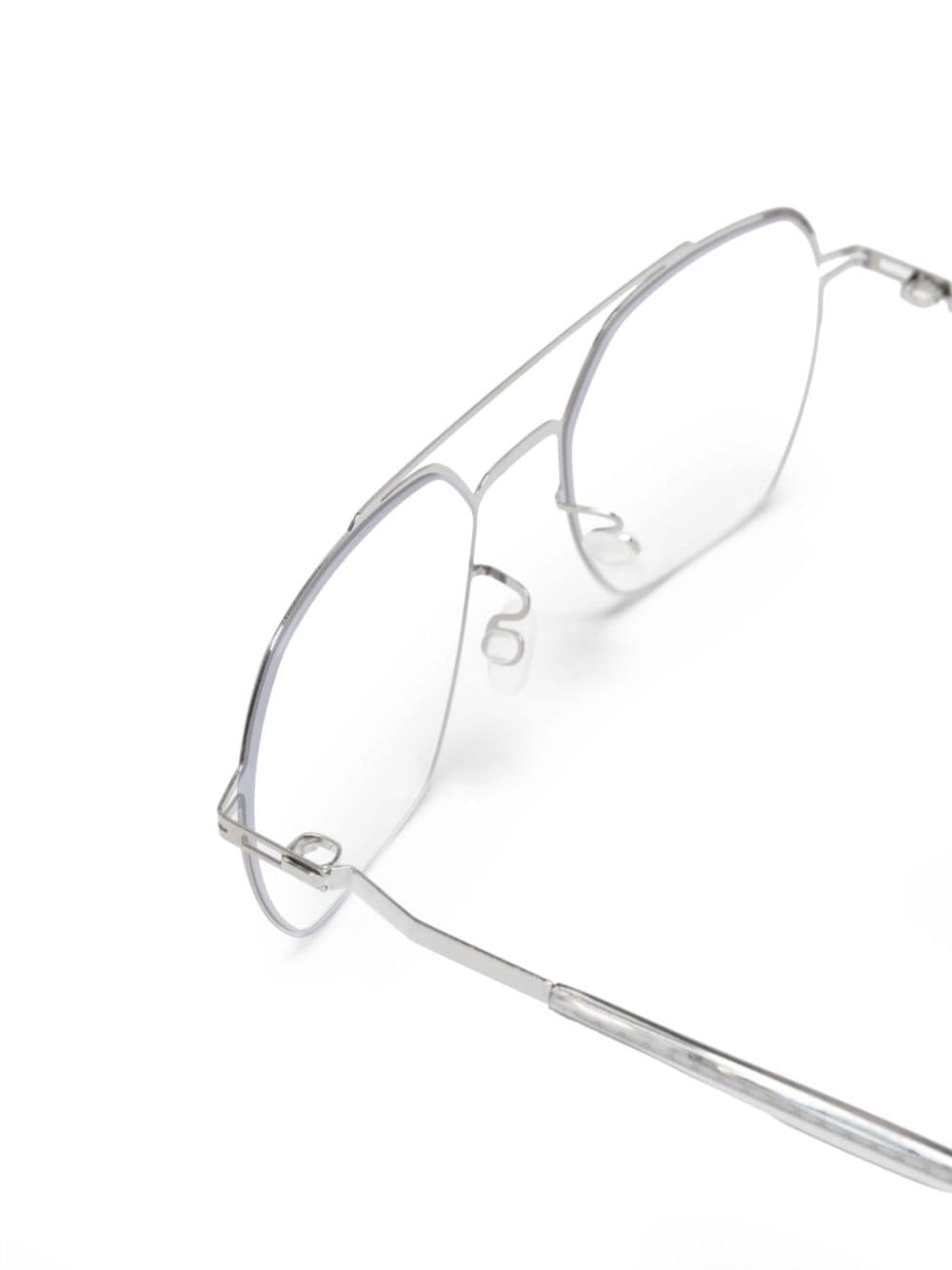 Shop Mykita Arlo Pilot-frame Glasses In Silber