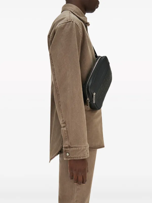 Ferragamo Gancini-embossed Leather Bag | Black | FARFETCH
