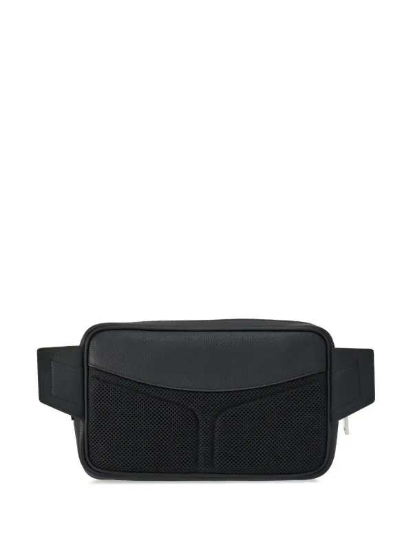 Ferragamo Gancini-embossed Leather Bag | Black | FARFETCH