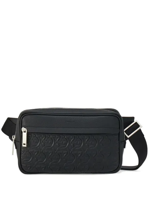 Ferragamo Schultertasche mit Gancini-Prägung