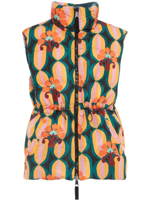 La DoubleJ floral-print reversible gilet 