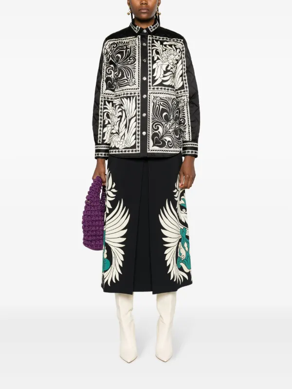 greenclothng heavyjacket iris Ｌ La DoubleJ Iris Quilted Shirt Jacket | Black | FARFETCH RO