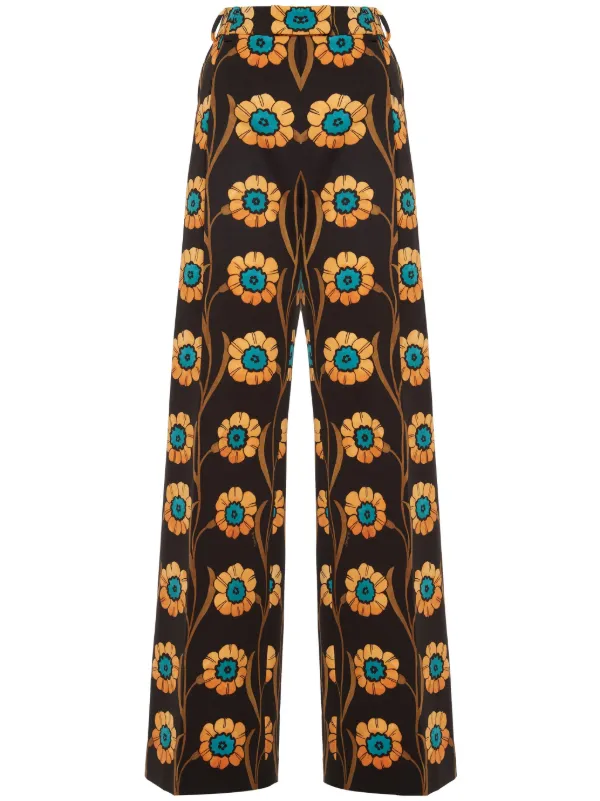 Floral trousers deals