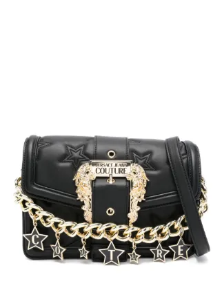 Versace Jeans Couture ロゴ ショルダーバッグ | ブラック | FARFETCH JP