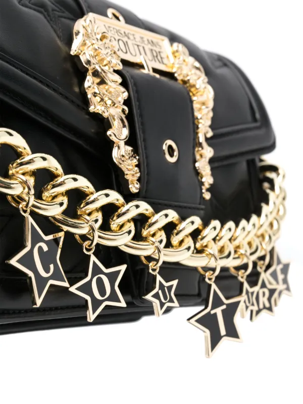 Versace Jeans Couture ロゴ ショルダーバッグ | ブラック | FARFETCH JP