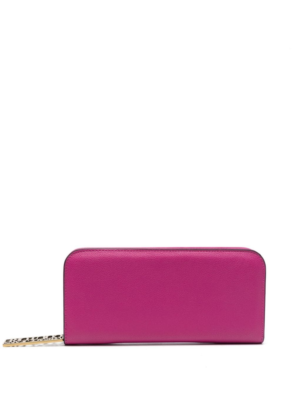 Shop Versace Jeans Couture Logo-plaque Rectangle Wallet In Pink